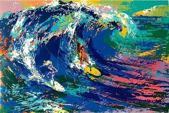 Leroy Neiman Hawaiian Surfers